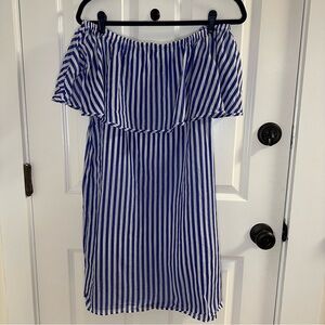 J. Crew Blue and White Cover Up